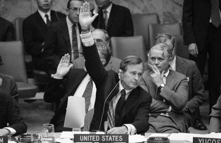 BUSH, SR. AT UNITED NATIONS